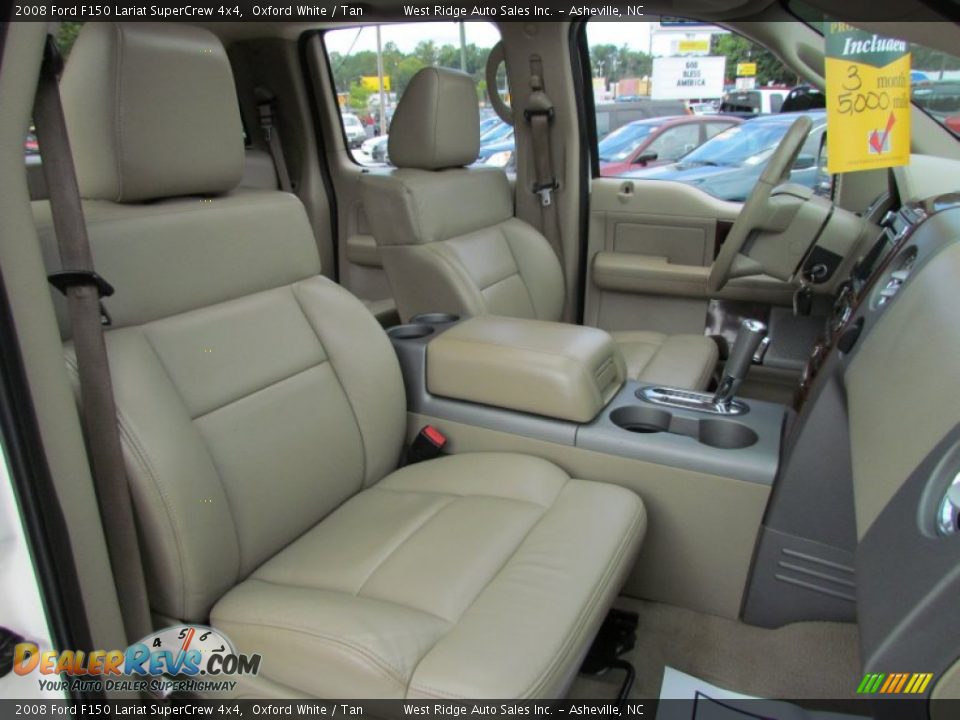 Front Seat of 2008 Ford F150 Lariat SuperCrew 4x4 Photo #15