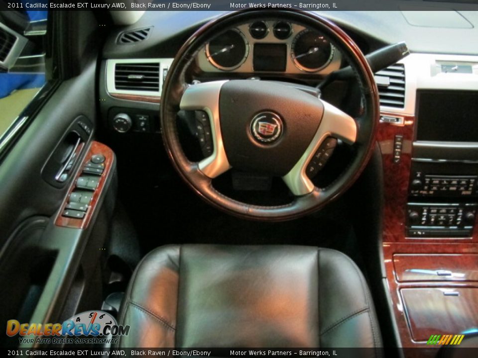 2011 Cadillac Escalade EXT Luxury AWD Black Raven / Ebony/Ebony Photo #26