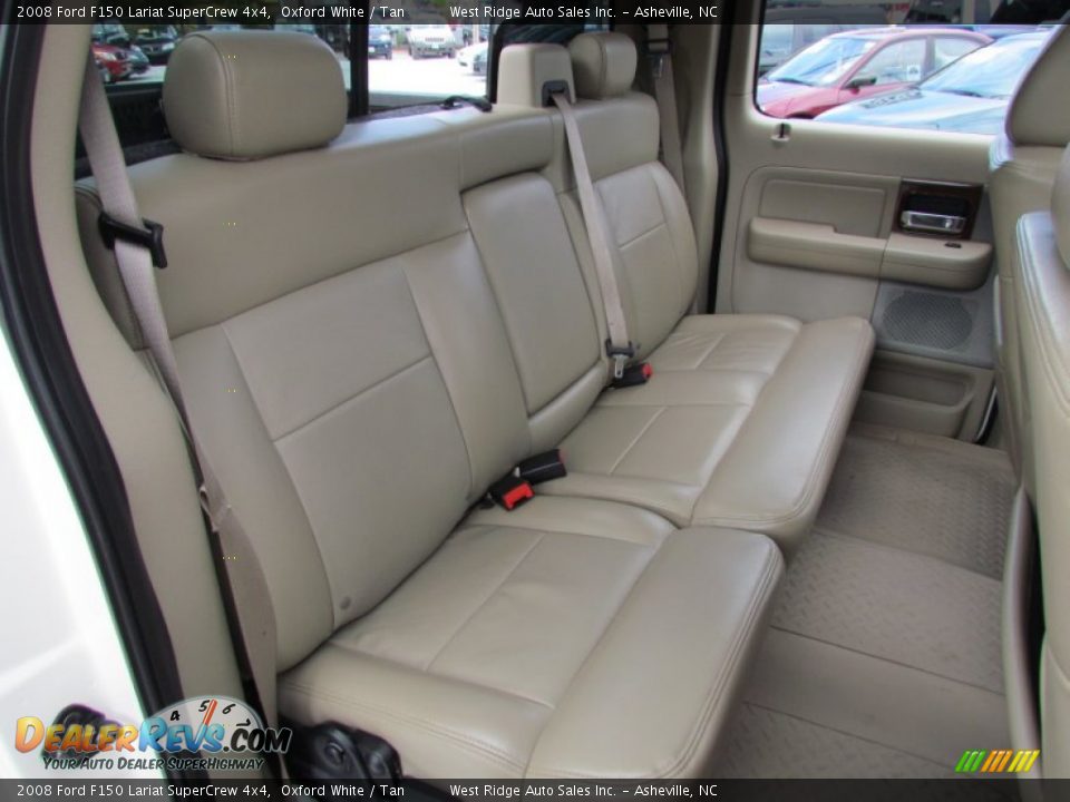 Rear Seat of 2008 Ford F150 Lariat SuperCrew 4x4 Photo #16