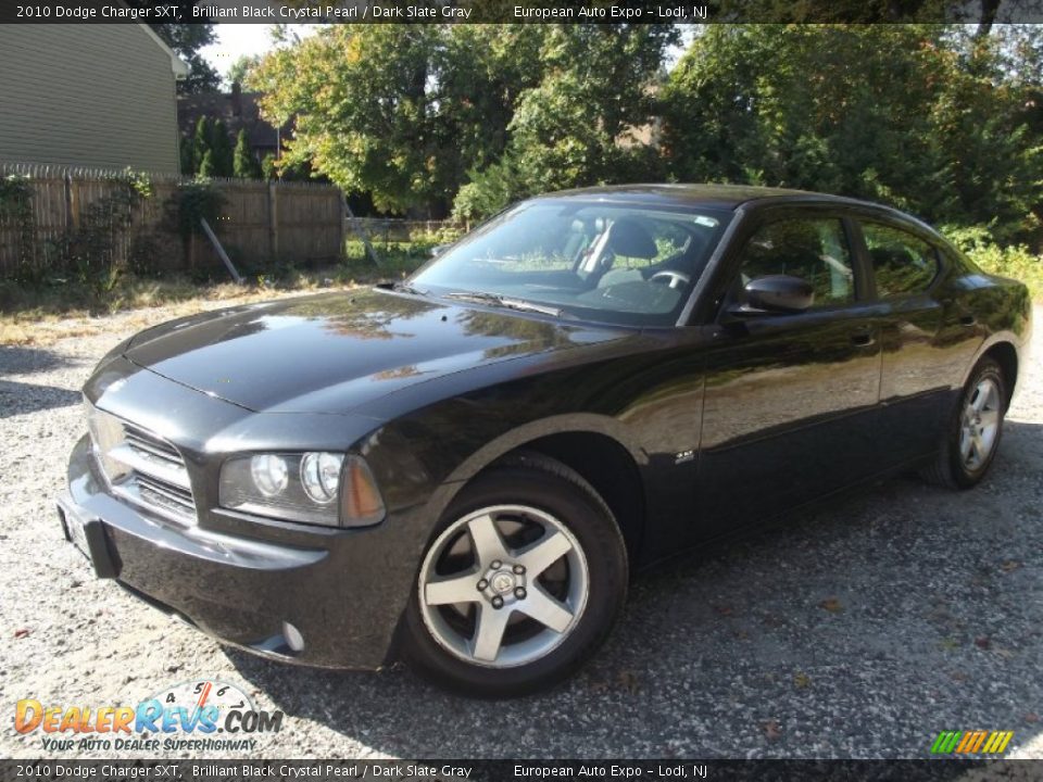 2010 Dodge Charger SXT Brilliant Black Crystal Pearl / Dark Slate Gray Photo #1
