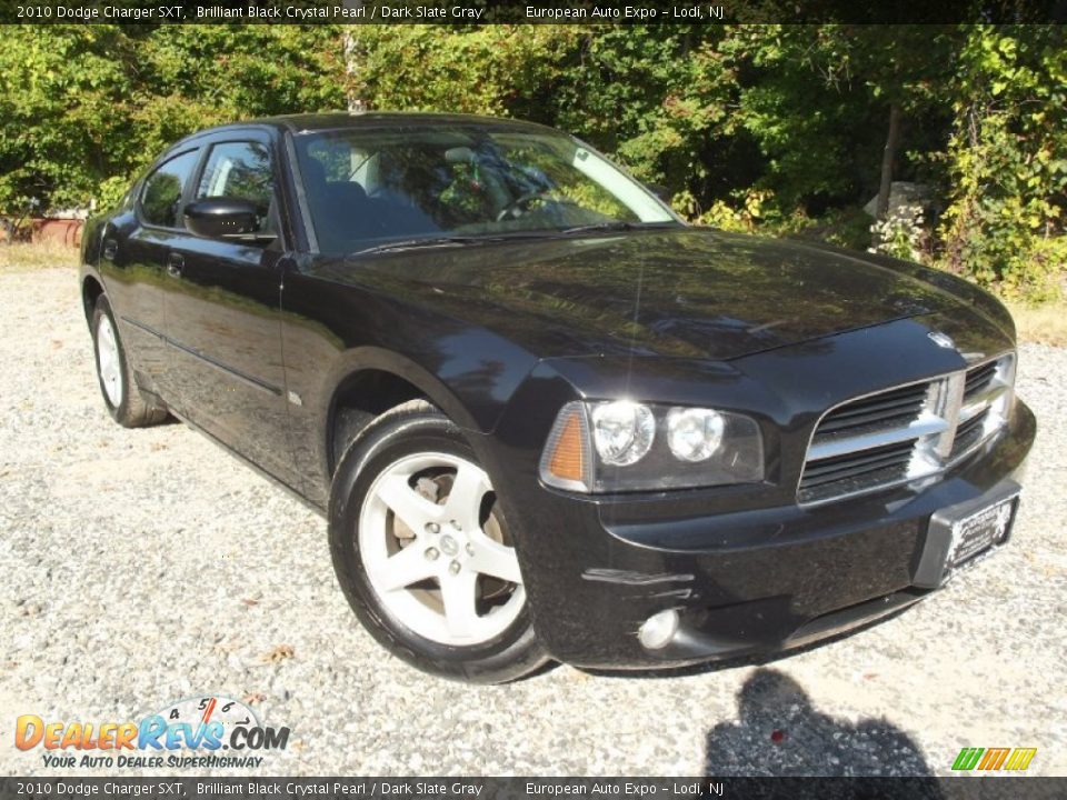 2010 Dodge Charger SXT Brilliant Black Crystal Pearl / Dark Slate Gray Photo #2