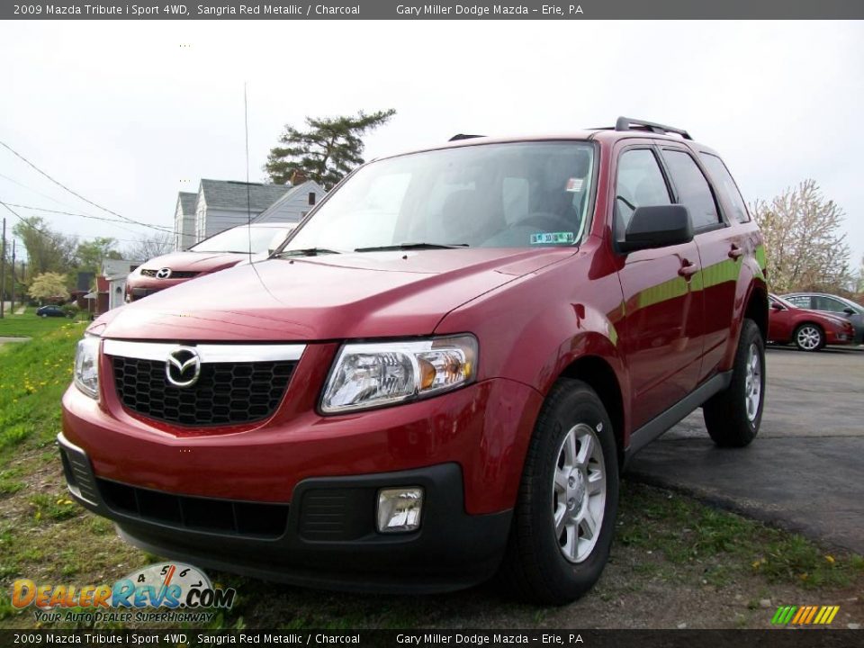 2009 Mazda Tribute i Sport 4WD Sangria Red Metallic / Charcoal Photo #1