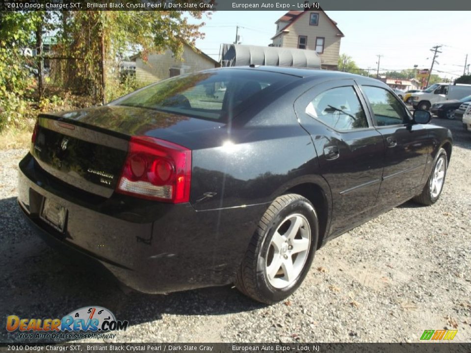 2010 Dodge Charger SXT Brilliant Black Crystal Pearl / Dark Slate Gray Photo #3