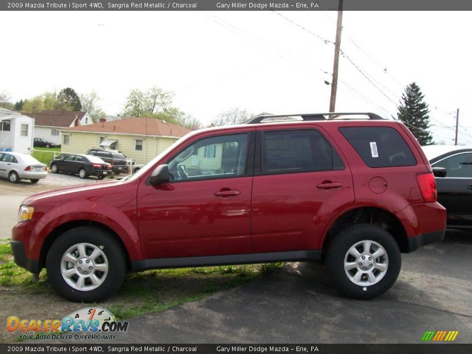 2009 Mazda Tribute i Sport 4WD Sangria Red Metallic / Charcoal Photo #2