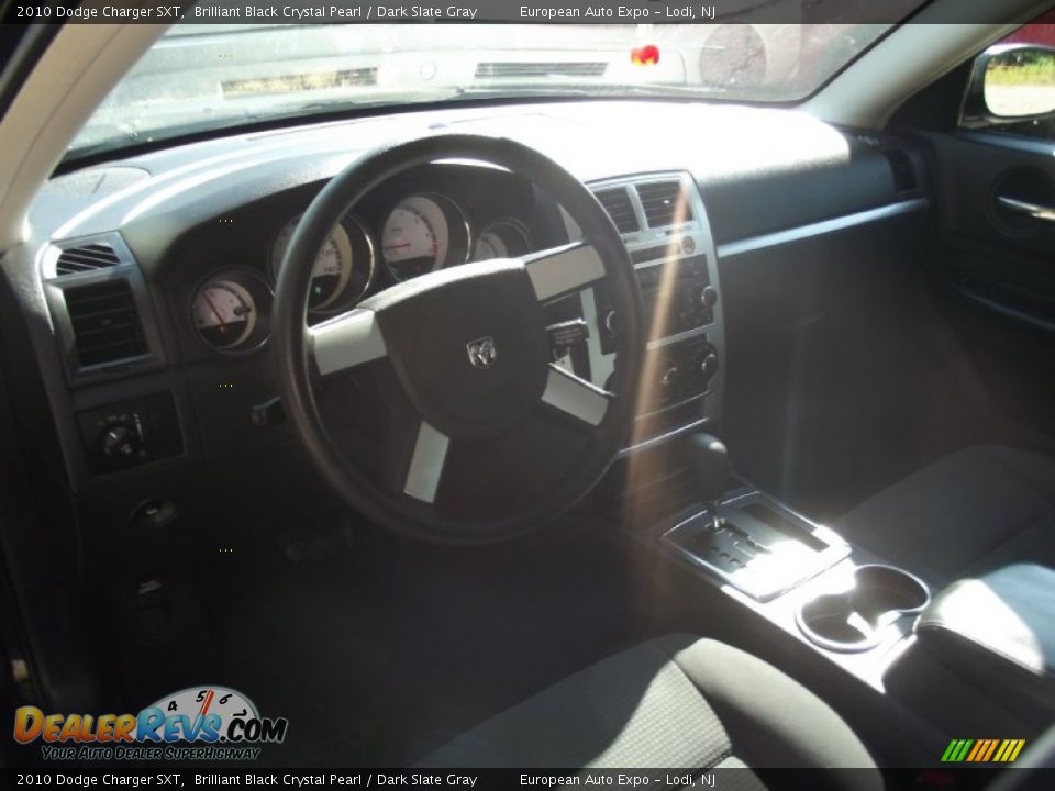 2010 Dodge Charger SXT Brilliant Black Crystal Pearl / Dark Slate Gray Photo #8