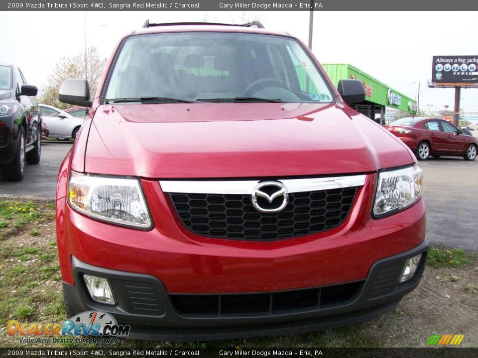 2009 Mazda Tribute i Sport 4WD Sangria Red Metallic / Charcoal Photo #9