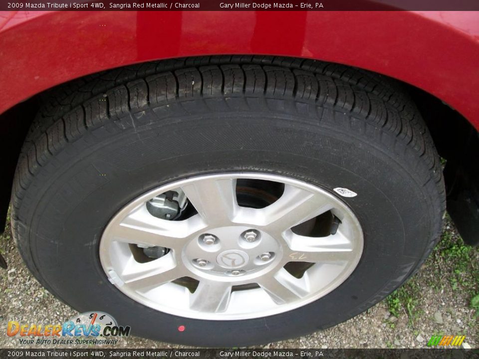 2009 Mazda Tribute i Sport 4WD Sangria Red Metallic / Charcoal Photo #10