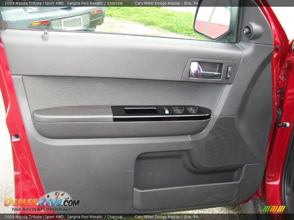 2009 Mazda Tribute i Sport 4WD Sangria Red Metallic / Charcoal Photo #11
