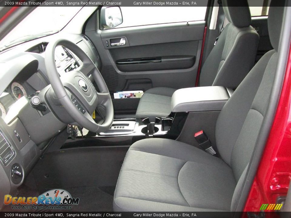 2009 Mazda Tribute i Sport 4WD Sangria Red Metallic / Charcoal Photo #12