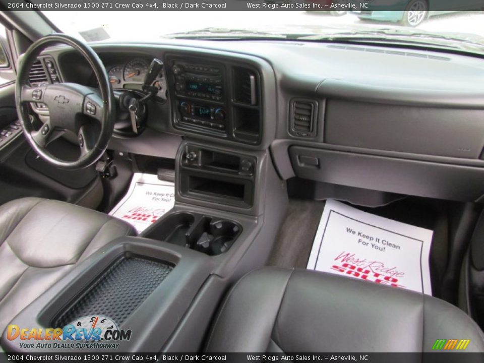 2004 Chevrolet Silverado 1500 Z71 Crew Cab 4x4 Black / Dark Charcoal Photo #17