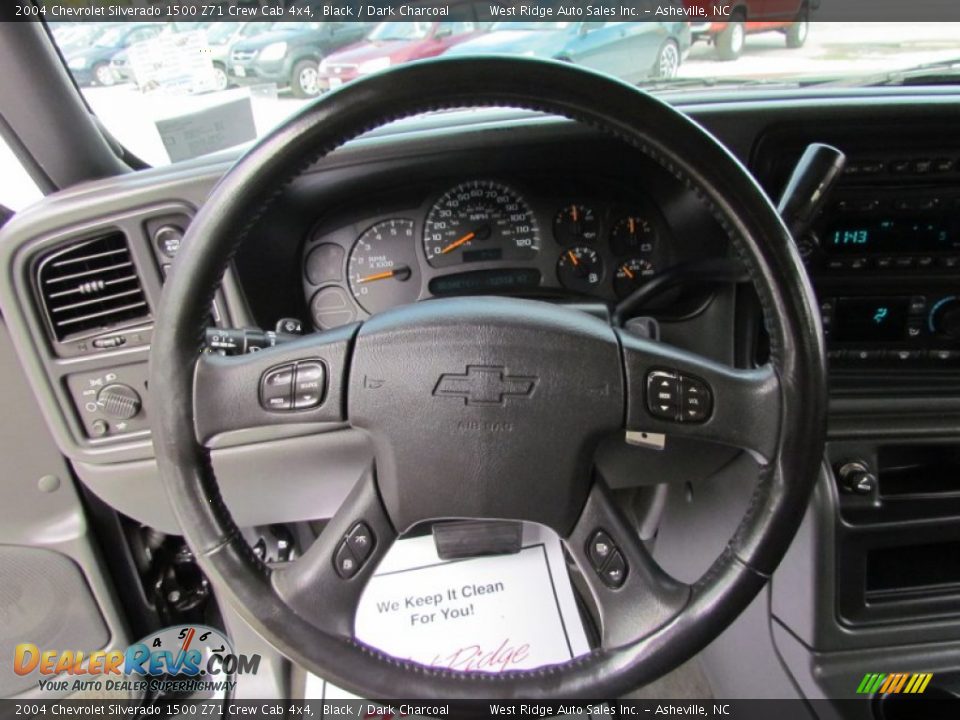 2004 Chevrolet Silverado 1500 Z71 Crew Cab 4x4 Black / Dark Charcoal Photo #25