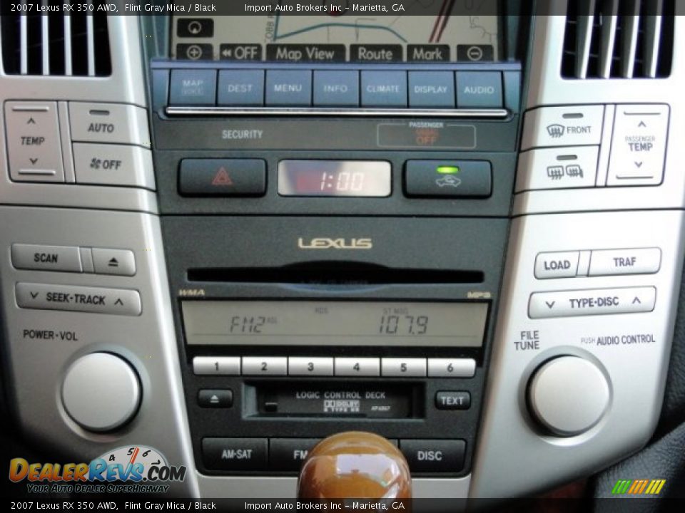 2007 Lexus RX 350 AWD Flint Gray Mica / Black Photo #15