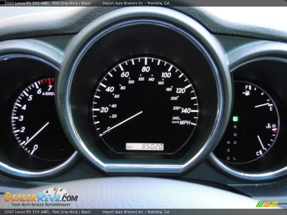 2007 Lexus RX 350 AWD Flint Gray Mica / Black Photo #18