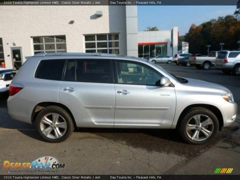 2010 Toyota Highlander Limited 4WD Classic Silver Metallic / Ash Photo #2