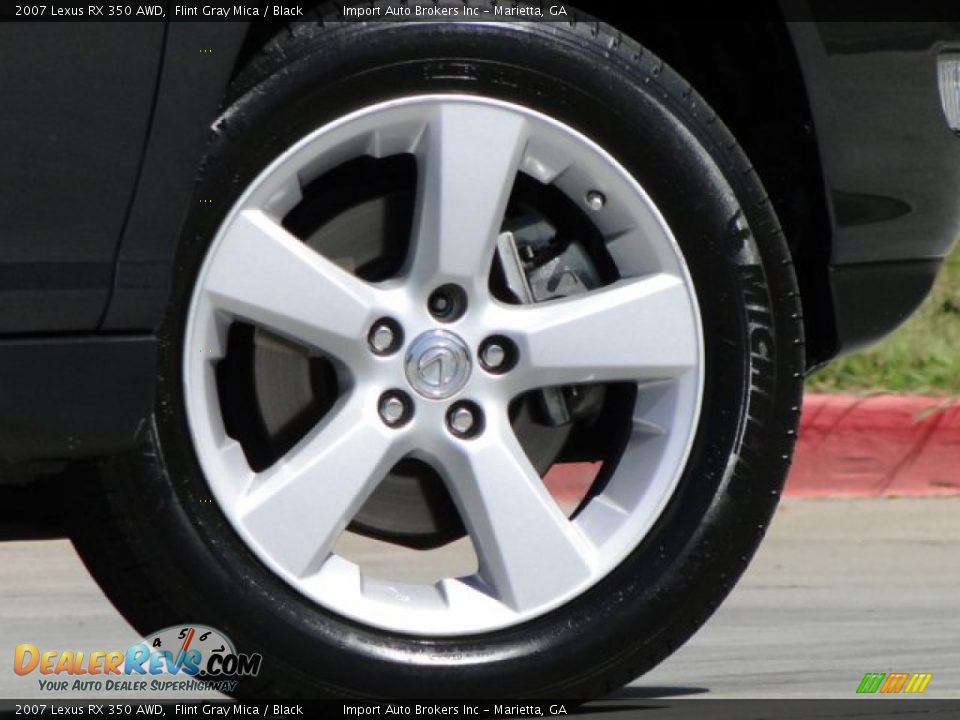 2007 Lexus RX 350 AWD Flint Gray Mica / Black Photo #25
