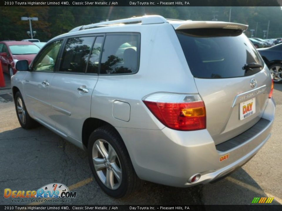 2010 Toyota Highlander Limited 4WD Classic Silver Metallic / Ash Photo #5
