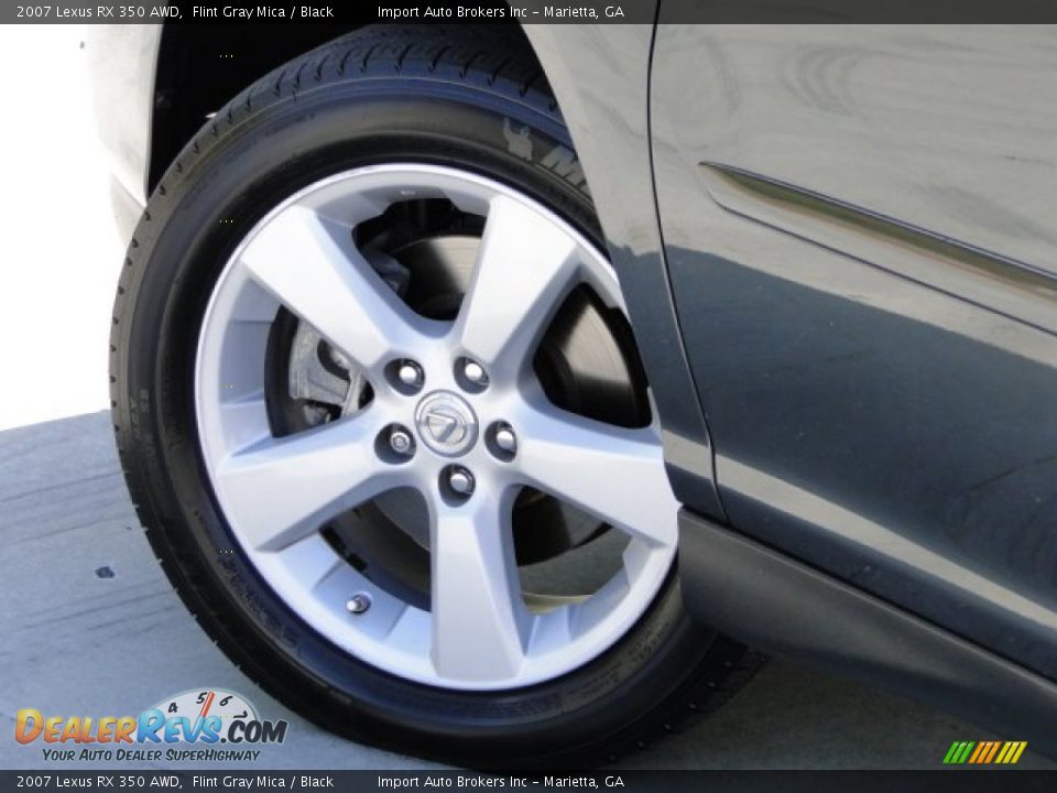 2007 Lexus RX 350 AWD Flint Gray Mica / Black Photo #28