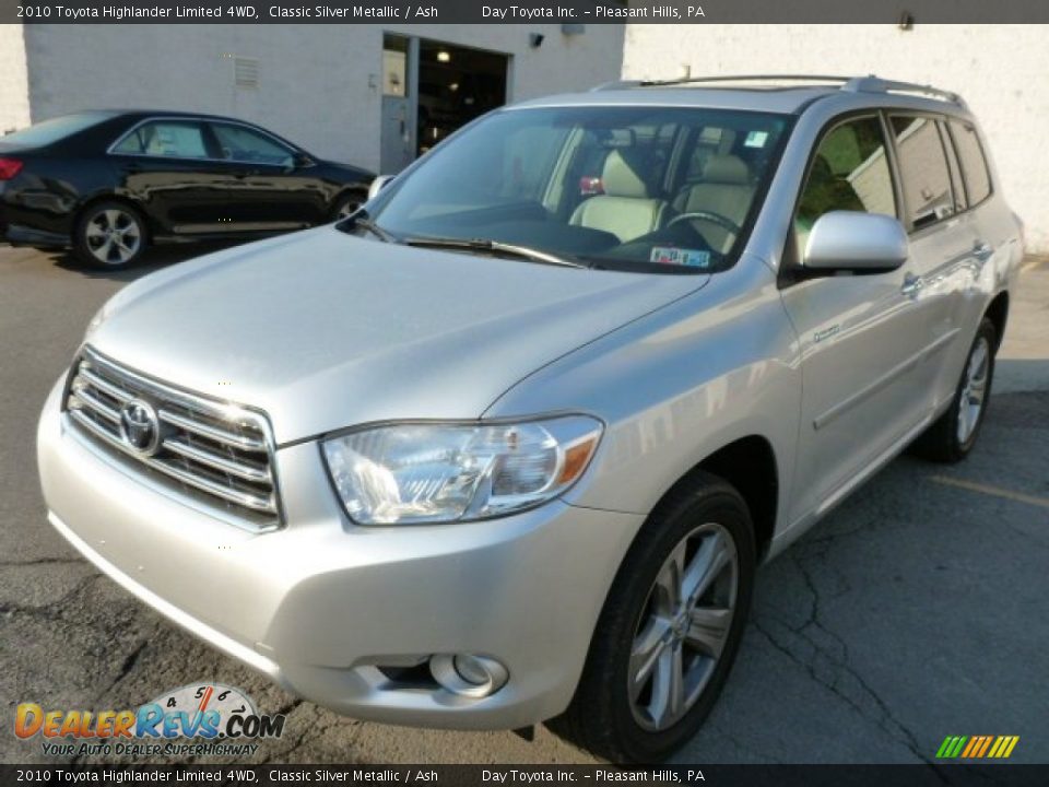 2010 Toyota Highlander Limited 4WD Classic Silver Metallic / Ash Photo #7