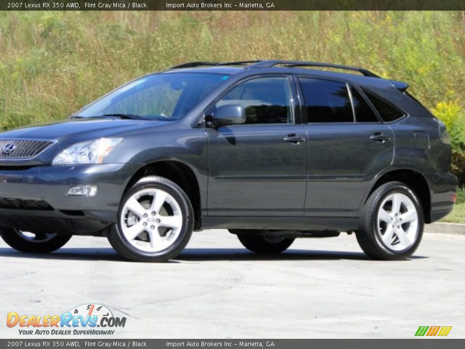 2007 Lexus RX 350 AWD Flint Gray Mica / Black Photo #31