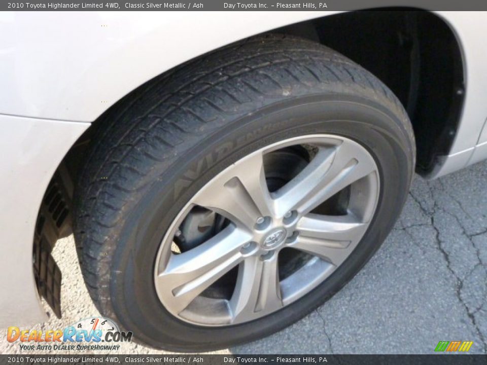 2010 Toyota Highlander Limited 4WD Classic Silver Metallic / Ash Photo #9