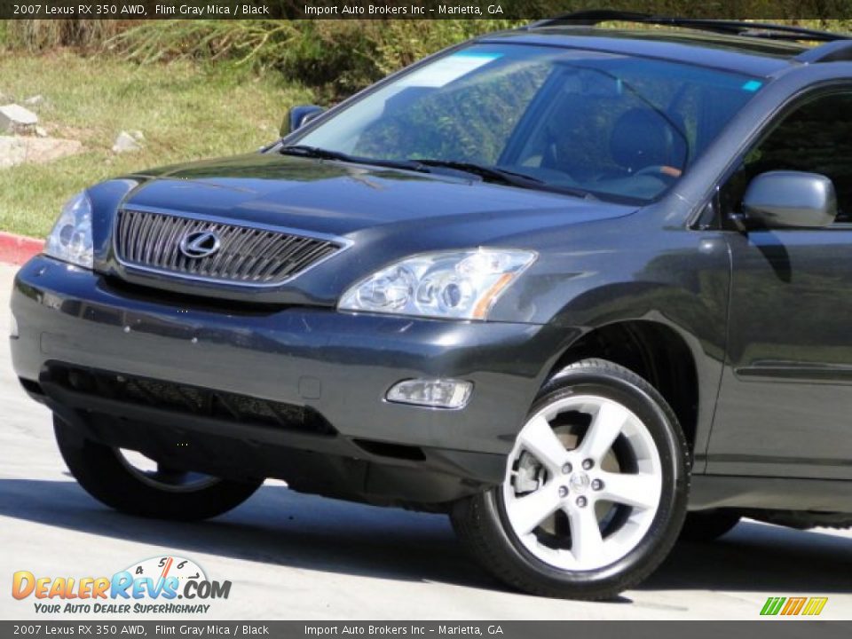 2007 Lexus RX 350 AWD Flint Gray Mica / Black Photo #32