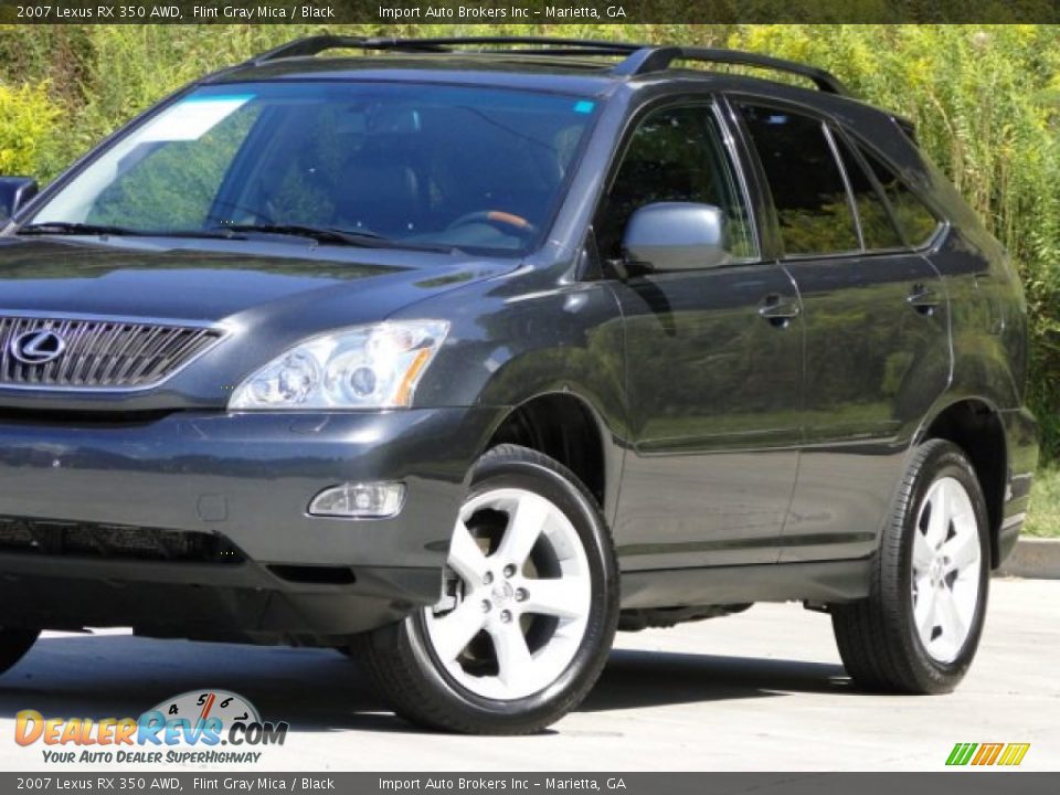 2007 Lexus RX 350 AWD Flint Gray Mica / Black Photo #33