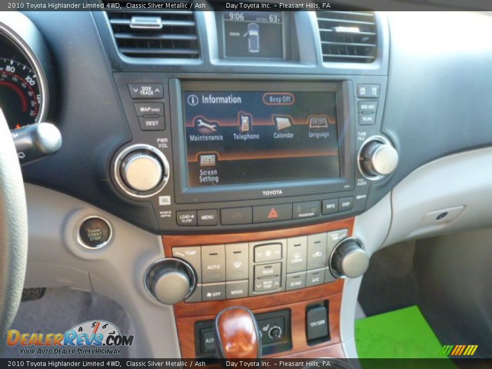 2010 Toyota Highlander Limited 4WD Classic Silver Metallic / Ash Photo #18