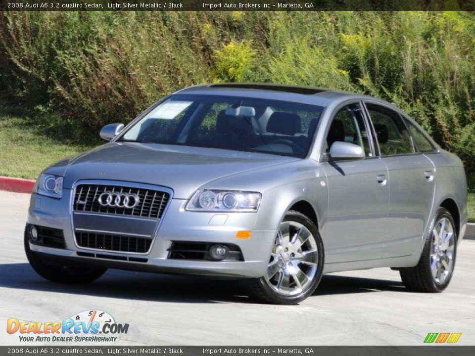 2008 Audi A6 3.2 quattro Sedan Light Silver Metallic / Black Photo #2