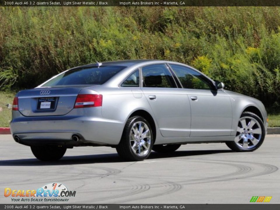2008 Audi A6 3.2 quattro Sedan Light Silver Metallic / Black Photo #3