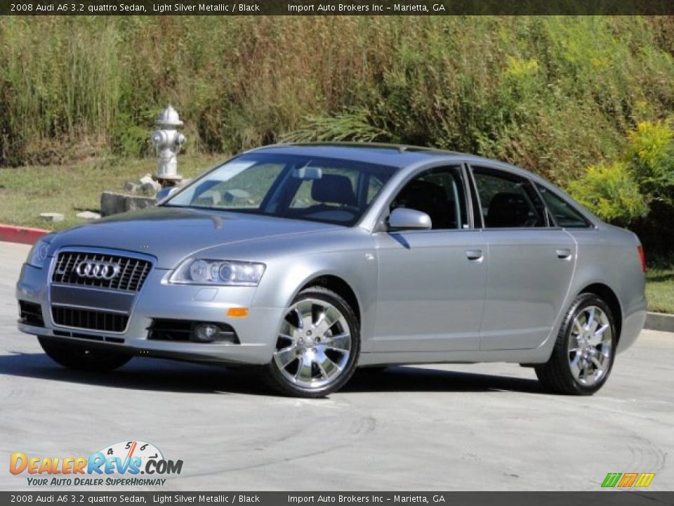 2008 Audi A6 3.2 quattro Sedan Light Silver Metallic / Black Photo #4