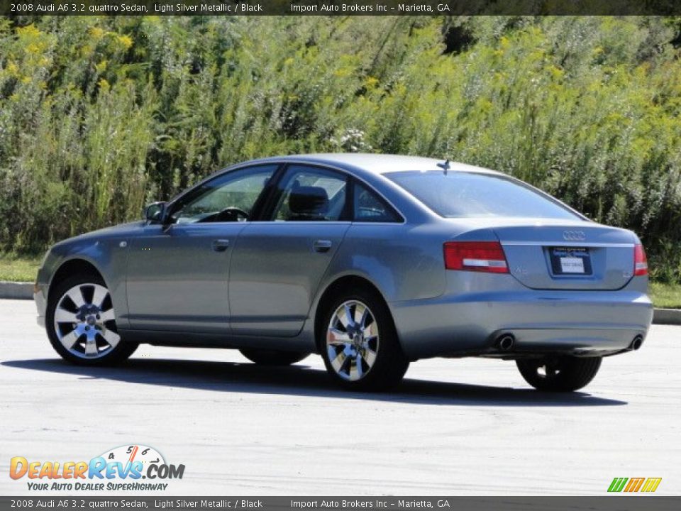 2008 Audi A6 3.2 quattro Sedan Light Silver Metallic / Black Photo #5