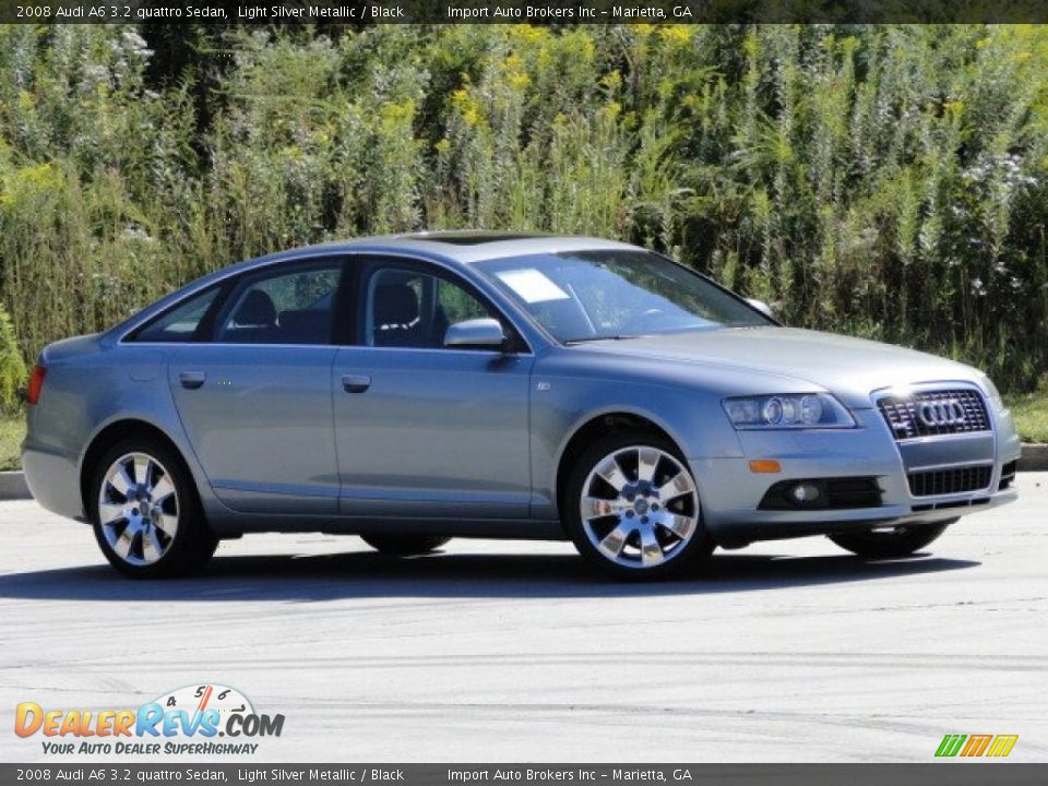 2008 Audi A6 3.2 quattro Sedan Light Silver Metallic / Black Photo #6