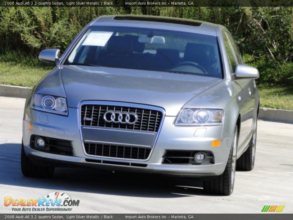 2008 Audi A6 3.2 quattro Sedan Light Silver Metallic / Black Photo #9