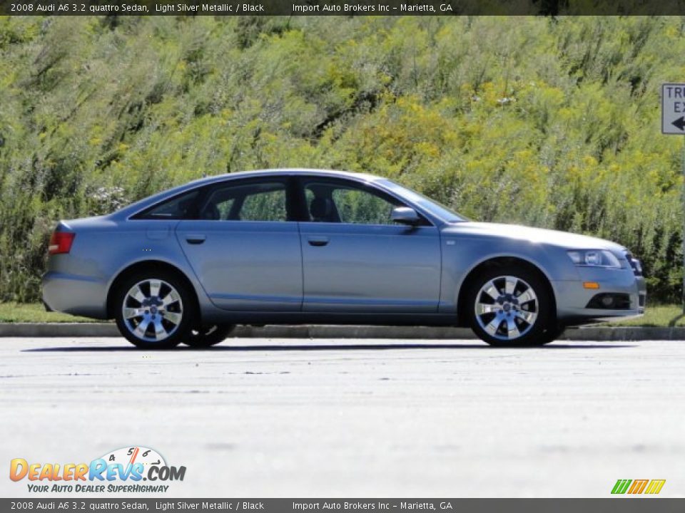 2008 Audi A6 3.2 quattro Sedan Light Silver Metallic / Black Photo #10