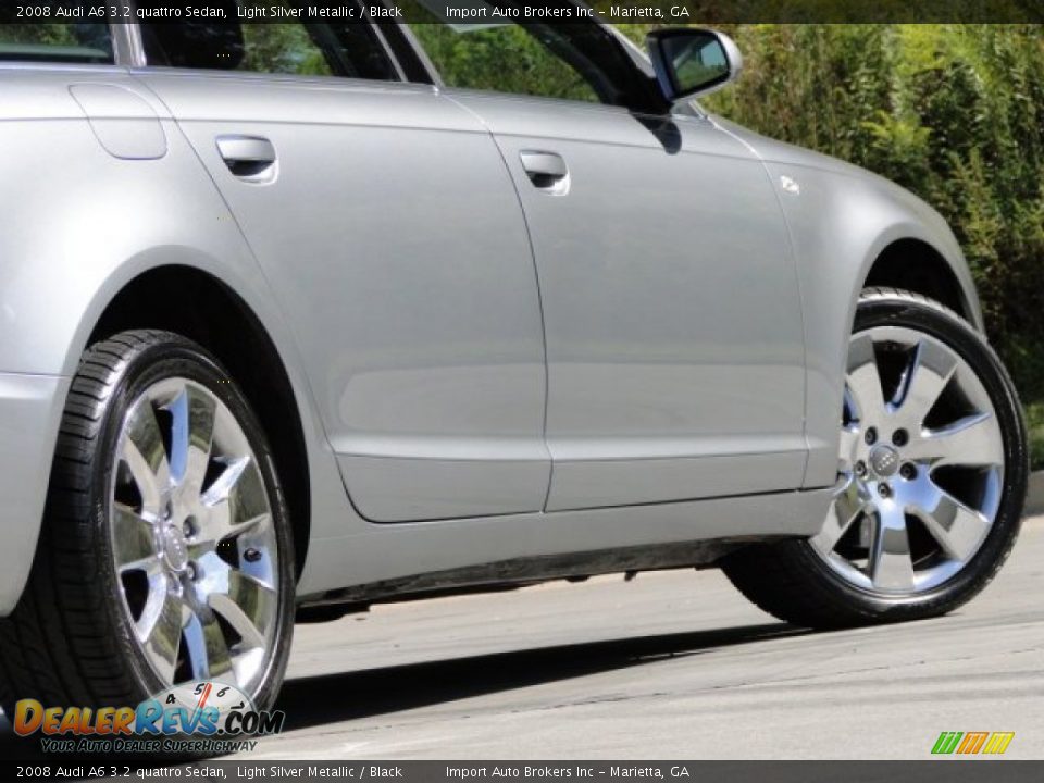 2008 Audi A6 3.2 quattro Sedan Light Silver Metallic / Black Photo #11