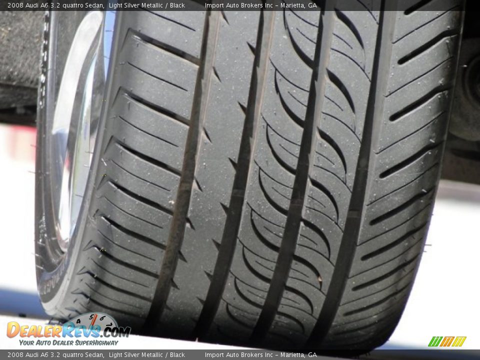 2008 Audi A6 3.2 quattro Sedan Light Silver Metallic / Black Photo #12