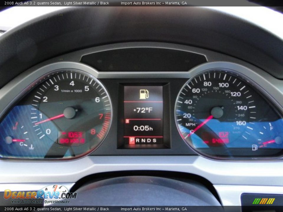2008 Audi A6 3.2 quattro Sedan Light Silver Metallic / Black Photo #15
