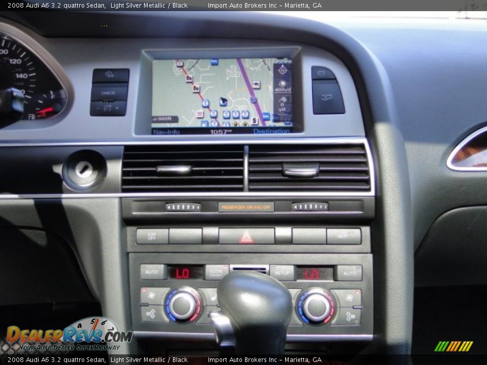 2008 Audi A6 3.2 quattro Sedan Light Silver Metallic / Black Photo #16