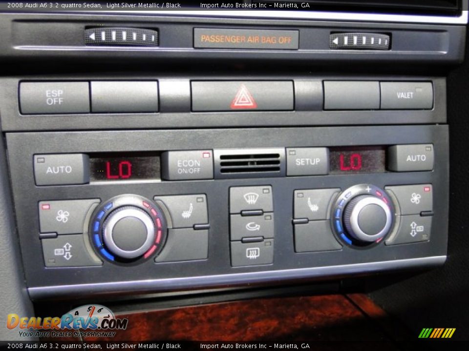 2008 Audi A6 3.2 quattro Sedan Light Silver Metallic / Black Photo #19