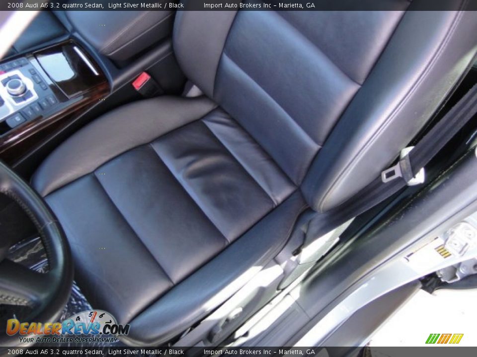 2008 Audi A6 3.2 quattro Sedan Light Silver Metallic / Black Photo #22