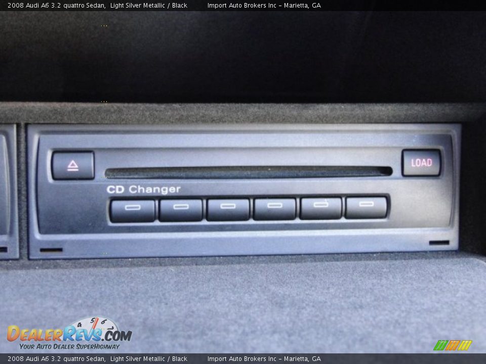 2008 Audi A6 3.2 quattro Sedan Light Silver Metallic / Black Photo #25