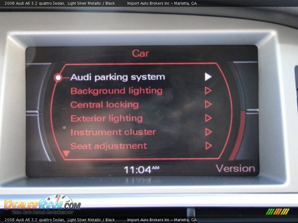 2008 Audi A6 3.2 quattro Sedan Light Silver Metallic / Black Photo #29