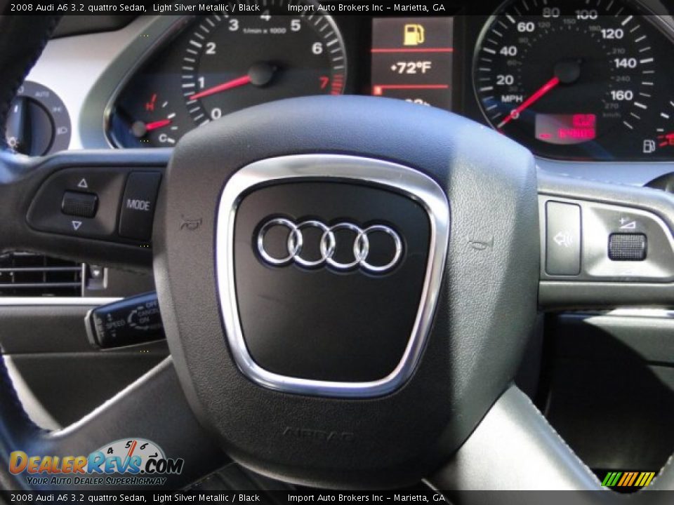 2008 Audi A6 3.2 quattro Sedan Light Silver Metallic / Black Photo #31