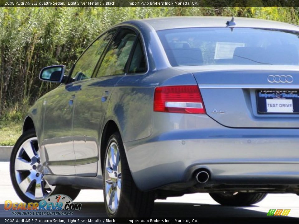 2008 Audi A6 3.2 quattro Sedan Light Silver Metallic / Black Photo #32