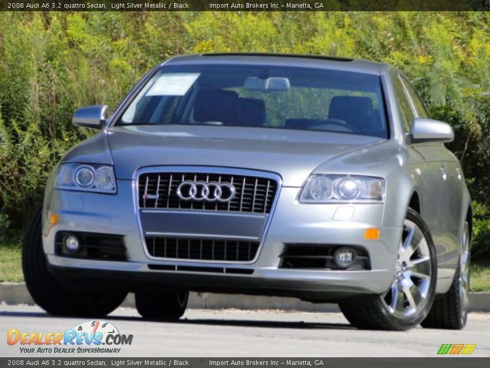 2008 Audi A6 3.2 quattro Sedan Light Silver Metallic / Black Photo #33