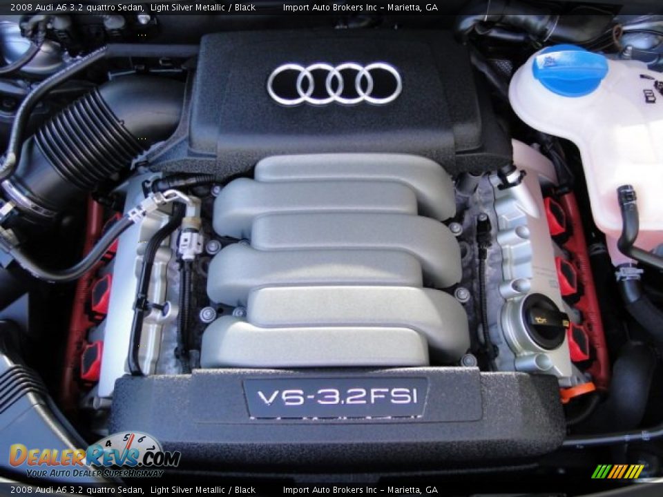 2008 Audi A6 3.2 quattro Sedan Light Silver Metallic / Black Photo #34