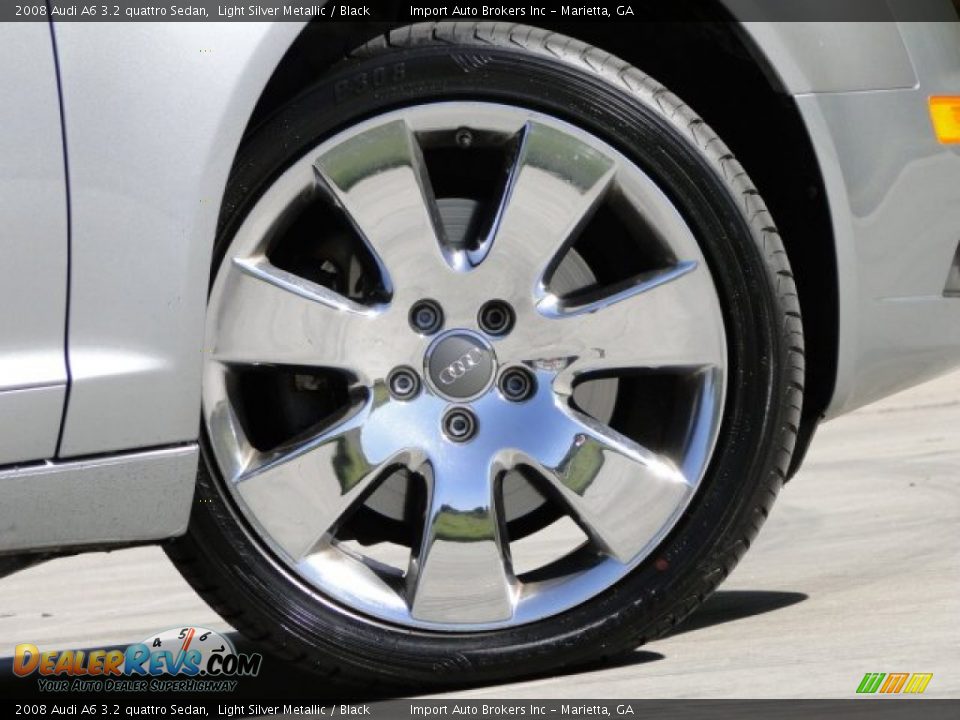 2008 Audi A6 3.2 quattro Sedan Light Silver Metallic / Black Photo #35
