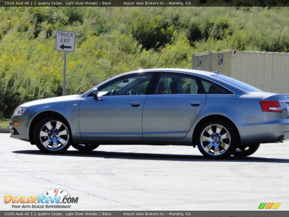 2008 Audi A6 3.2 quattro Sedan Light Silver Metallic / Black Photo #36