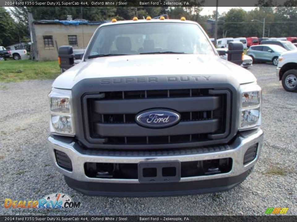 2014 Ford F350 Super Duty XL SuperCab 4x4 Oxford White / Steel Photo #3