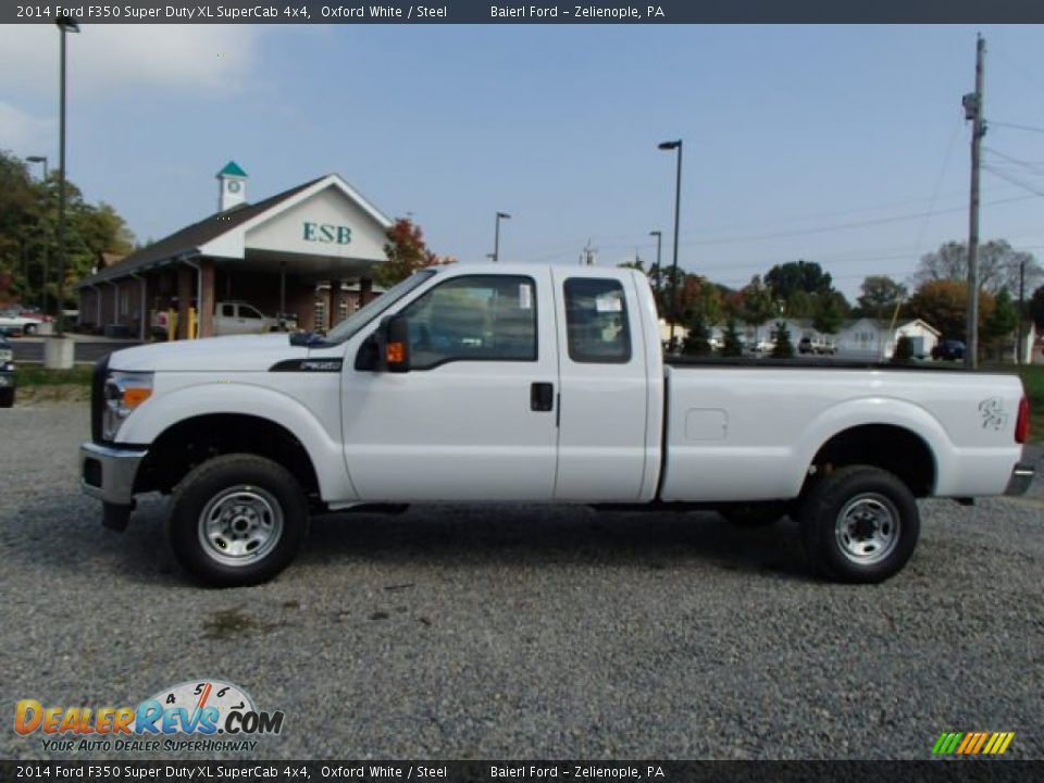2014 Ford F350 Super Duty XL SuperCab 4x4 Oxford White / Steel Photo #5